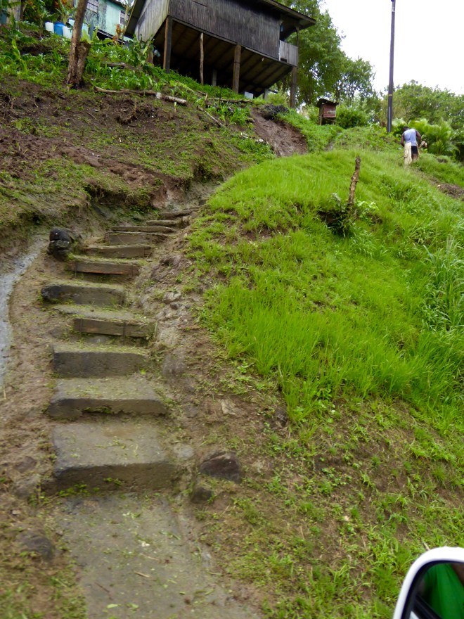 Steep path to get home