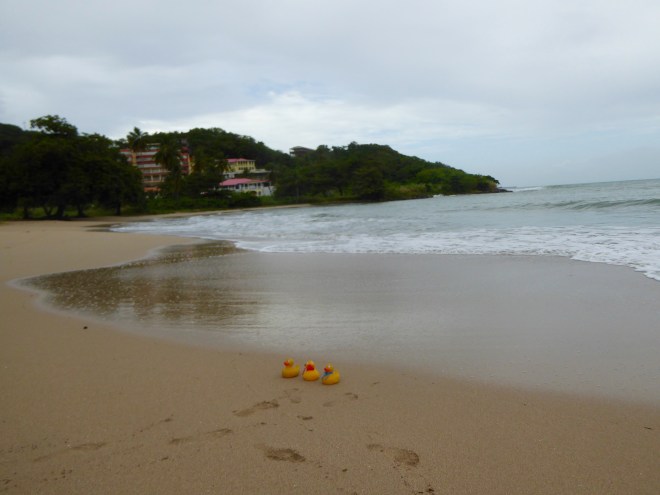 Finally on the beach in St. Lucia