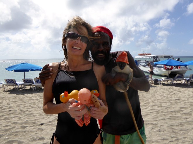 Soapy's mom and monkey owner