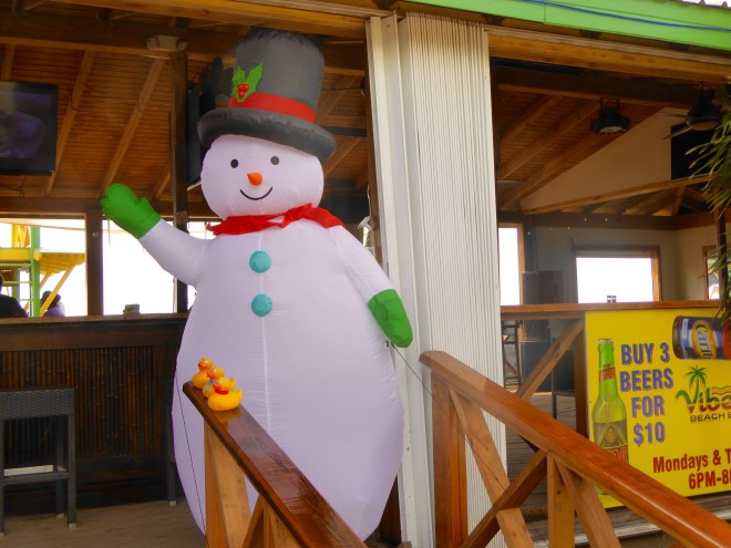 Snowman--in the Caribbean??