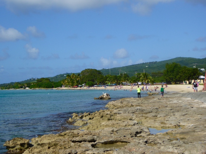 From cruise ship you can walk to this beach