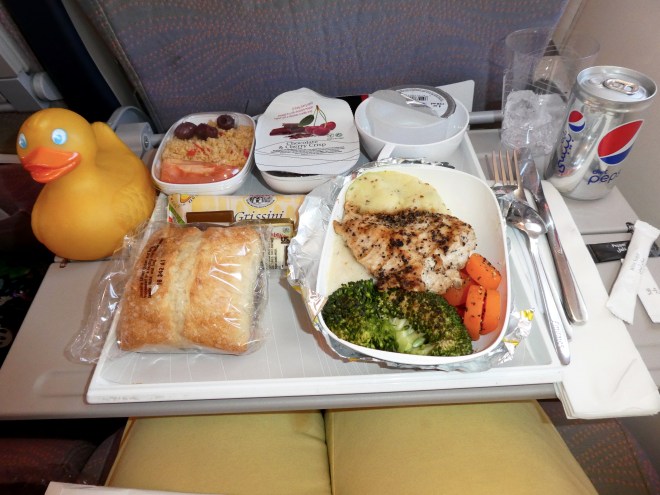 That's a lot of food. And tasty chicken.