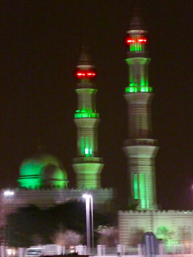 Mosque at night