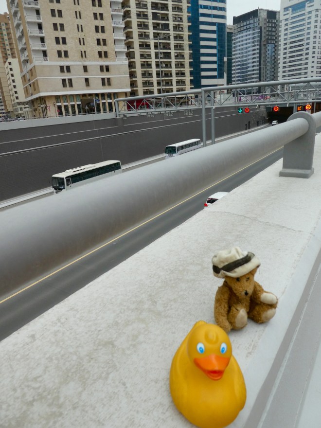 Wide highways through Abu Dhabi