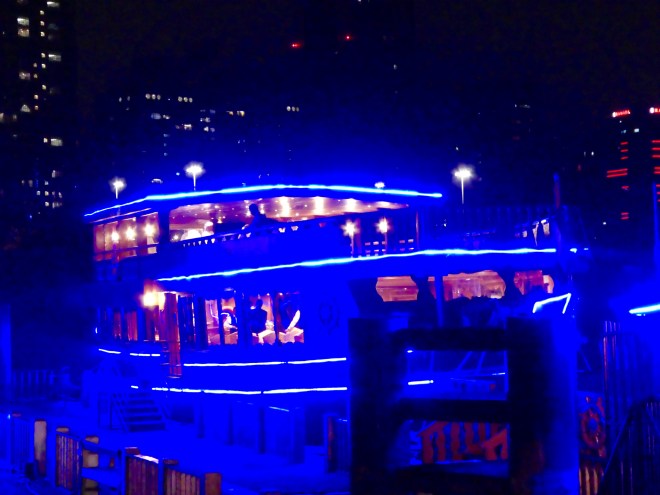 Our boat for evening cruise and dinner