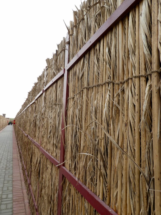 Walls of palm fronds