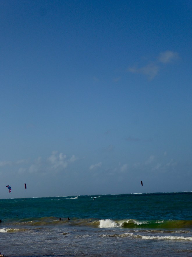 Kite boarders here